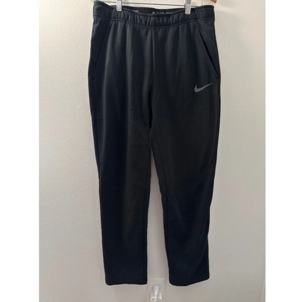 Nike Dri-FIT Mens Training Pants Black‎ Fleece Lined 932253-010 Size Medium
